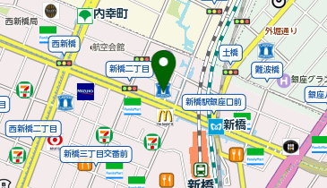 ローソン 新橋一丁目店の地図画像