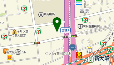 ローソン 新大阪センタービル店の地図画像