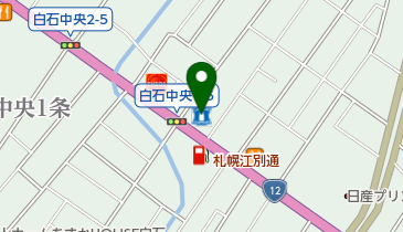 ローソン 札幌白石中央店の地図画像