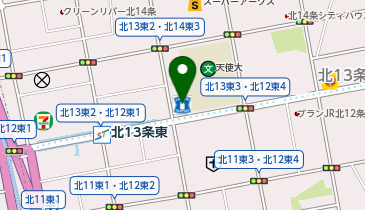 ローソン 札幌北13条東店の地図画像