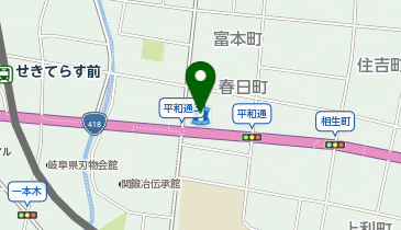 ローソン 関平和通店の地図画像