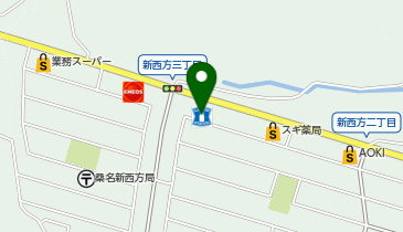ローソン 桑名新西方店の地図画像