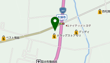 ローソン 菊池大琳寺店の地図画像