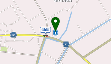 ローソン 蒲生桜川店の地図画像
