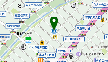 ローソン 呉中通店の地図画像