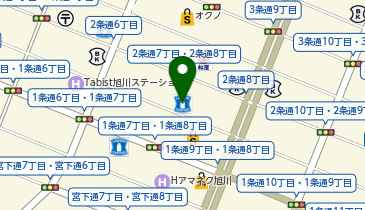 ローソン 旭川2条八丁目店の地図画像