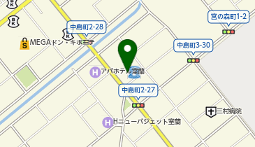 ローソン 室蘭中島町二丁目店の地図画像