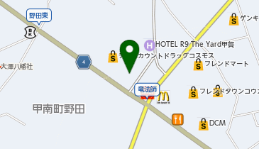 ローソン 甲南竜法師店の地図画像