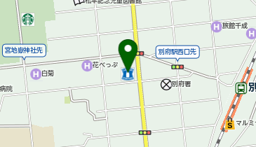 ローソン 別府上田の湯店の地図画像