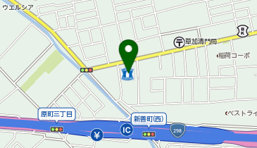 ローソン 草加新善町店の地図画像