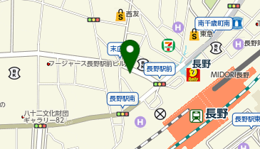 ローソン 長野駅前店の地図画像