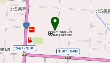 ローソンサテライト 倶知安厚生病院店の地図画像