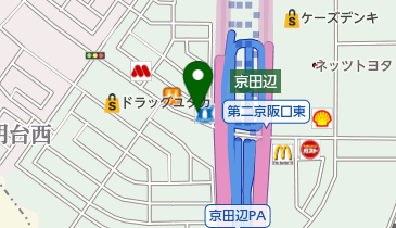 ローソン 京田辺山手西店の地図画像