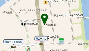 ローソン 東雲一丁目店の地図画像