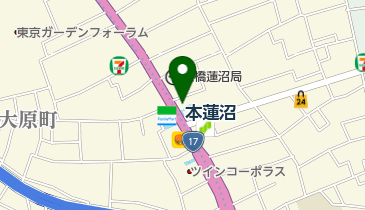 ローソン 本蓮沼駅前店の地図画像