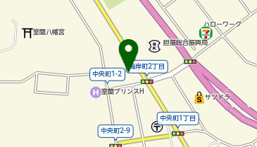 ローソン 室蘭海岸町二丁目店の地図画像