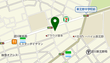 ローソン 淀川通塚本店の地図画像