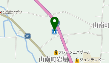 ローソン 丹波市山南町奥店の地図画像