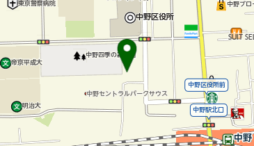ローソン 中野セントラルパークイースト店の地図画像