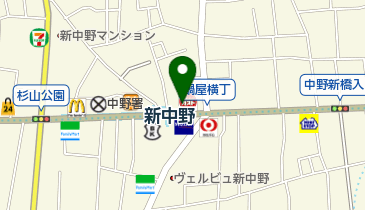 ローソン 新中野駅前店の地図画像