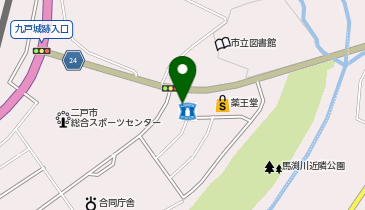 ローソン 二戸市立図書館前店の地図画像