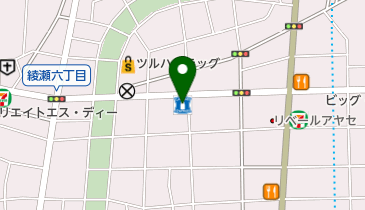 ローソン 綾瀬中央通り店の地図画像