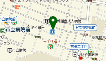 ローソン 鹿児島上荒田町店の地図画像