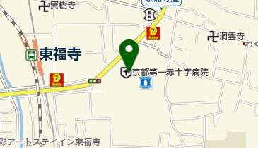ローソン 京都第一赤十字病院店の地図画像
