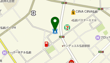 ローソン 弘前駅前三丁目店の地図画像