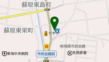 ローソン 各務原蘇原中央町店の地図画像