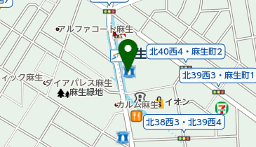 ローソン 札幌北40条西四丁目店の地図画像