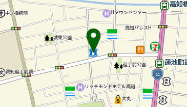 ローソン 高知追手筋一丁目店の地図画像