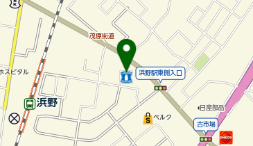 ローソン 千葉浜野町店の地図画像