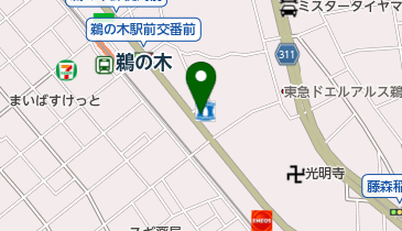 ローソン 鵜の木一丁目店の地図画像