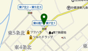 ローソン 中標津東7条北店の地図画像