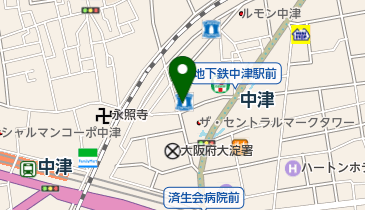 ローソン ドラッグミック中津一丁目店の地図画像