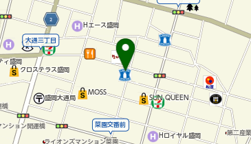 ローソン 盛岡大通り二丁目店の地図画像