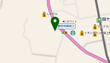 ローソン 伊賀四十九店の地図画像