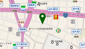 ローソン ドラッグミック西天満四丁目店の地図画像