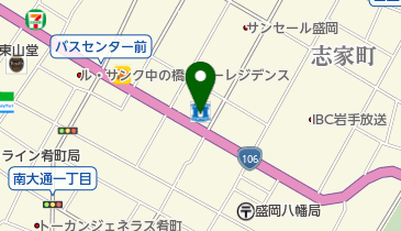 ローソン 盛岡中ノ橋通二丁目店の地図画像