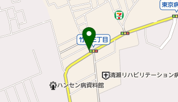 ローソンストア100 清瀬梅園店の地図画像