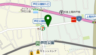 ローソンストア100 LS芦花公園店の地図画像