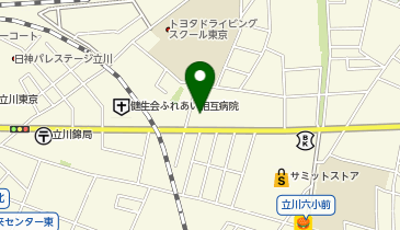 ローソンストア100 LS立川羽衣町店の地図画像