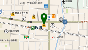 ローソンストア100 LS円町駅前店の地図画像