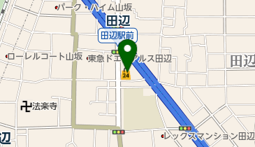 ローソンストア100 LS東住吉田辺店の地図画像