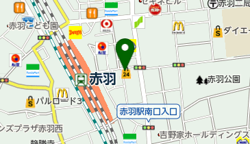 ローソンストア100 LS赤羽駅南口店の地図画像