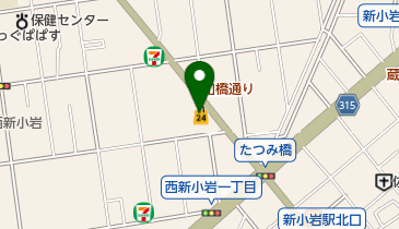 ローソンストア100 LS西新小岩四丁目店の地図画像