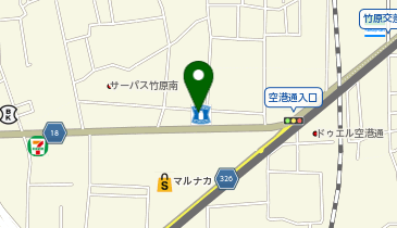 ローソン 松山空港通一丁目店の地図画像