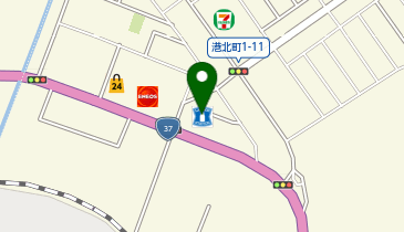 ローソン 室蘭港北町店の地図画像