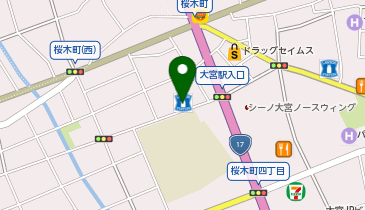 ローソン・スリーエフ 大宮桜木町店の地図画像